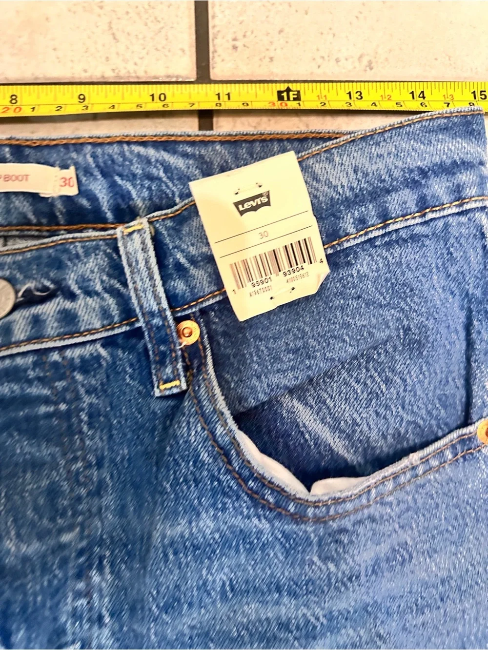 Levi’s RIBCAGE CROPPED BOOTCUT WOMEN'S JEANS High-Rise Straight Leg Women 30 - Picture 8 of 12